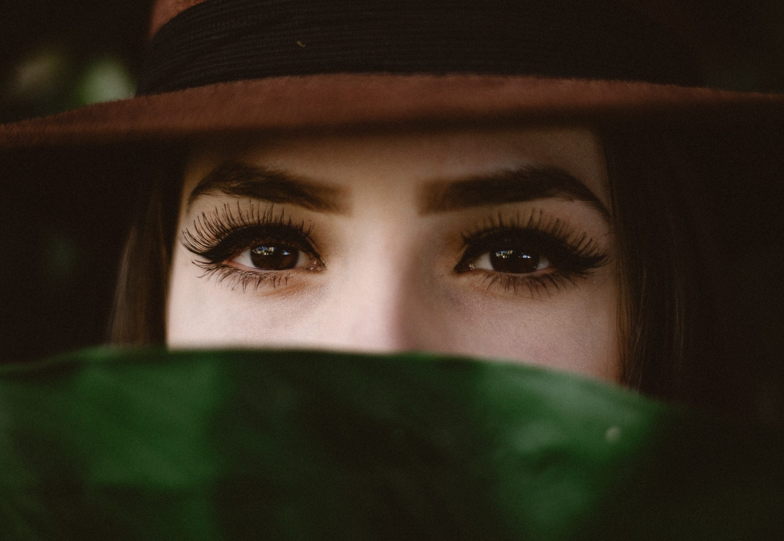 Close-up of a woman’s eyes